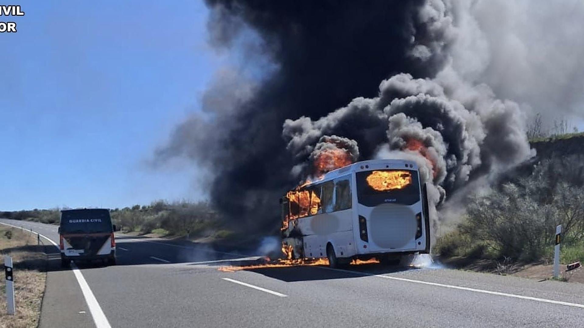 Minibus Fire on A-66: Football Team Involved
