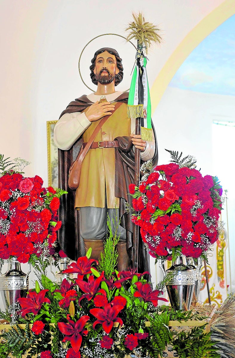 Imagen de archivo de San Isidro en el interior de la ermita.
