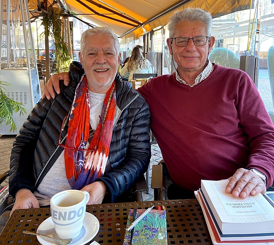 Domínguez y Entisne, en Coria la semana pasada.