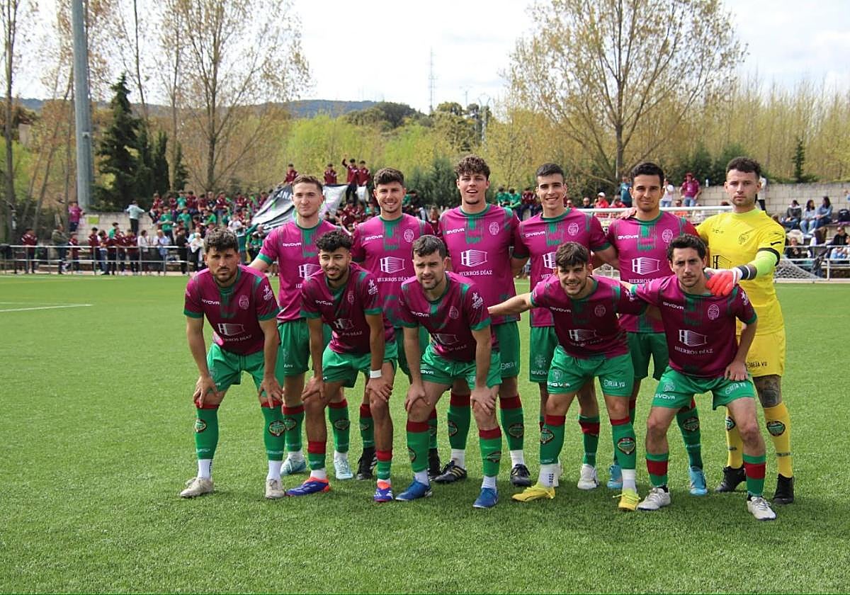 Equipo titular del Ciudad en el partido ante el Moralo B.