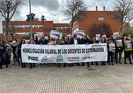 Una de las protestas por la equiparación convocada por los sindicatos.