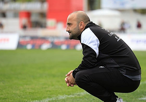 José Carlos Prieto durante un partido del Don Benito.