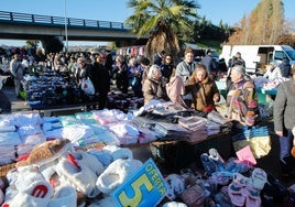 El mercado franco de los miércoles en Vegas del Mocho, en una imagen del pasado  diciembre.