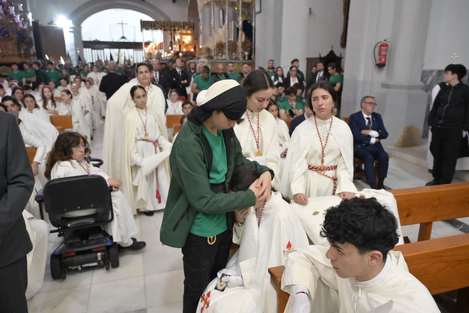 La suspensión del Santo Entierro de Badajoz, en imágenes