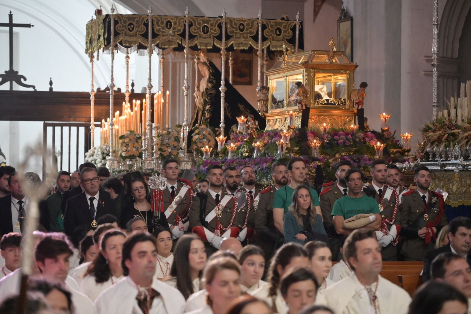 La suspensión del Santo Entierro de Badajoz, en imágenes