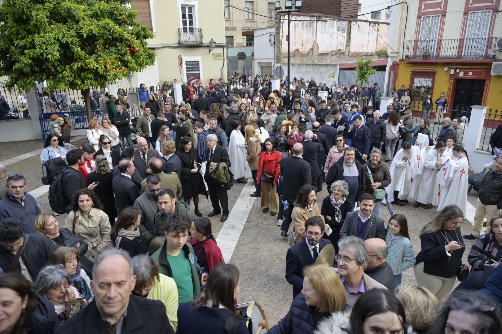 La suspensión del Santo Entierro de Badajoz, en imágenes
