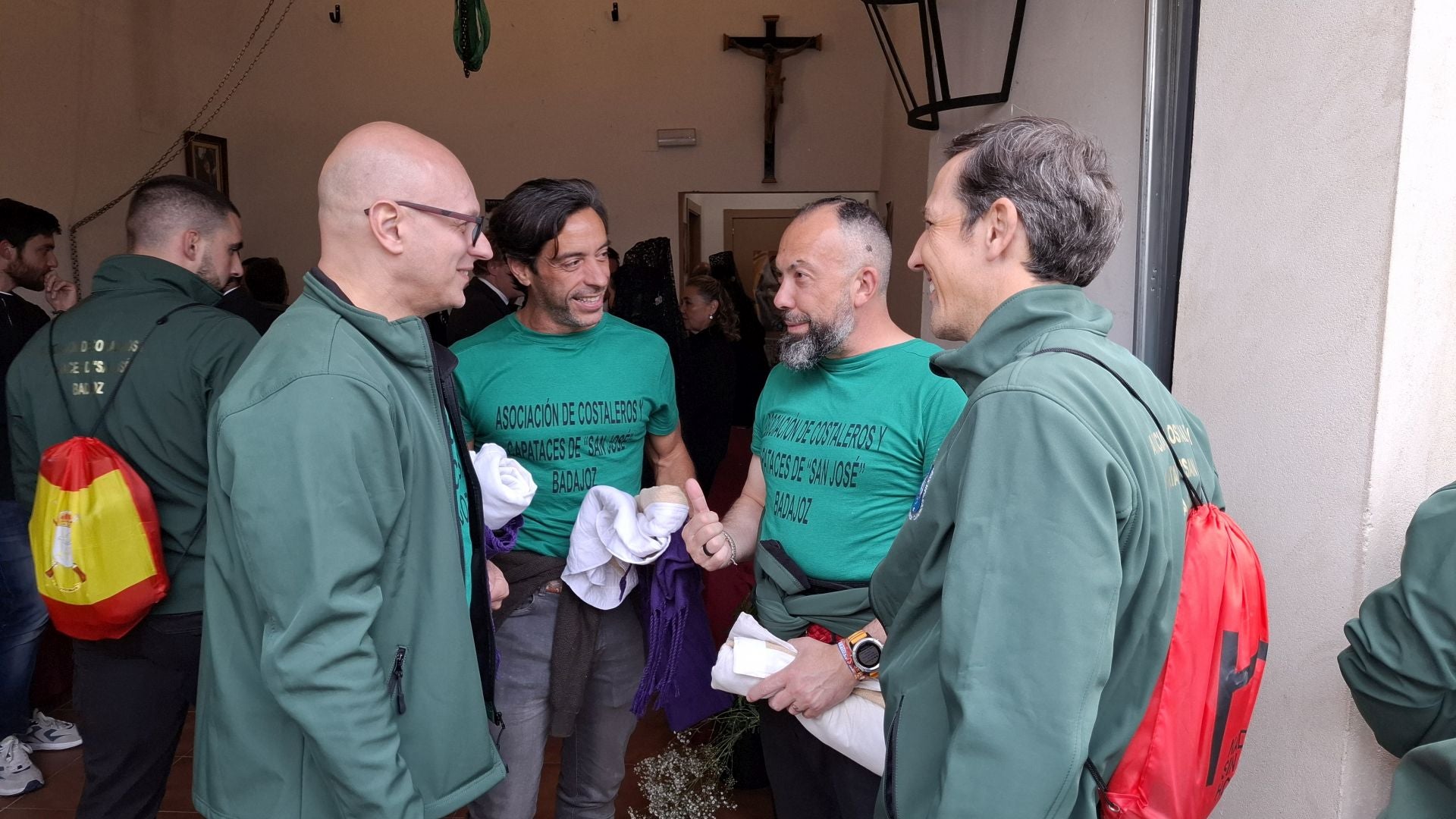 La suspensión del Santo Entierro de Badajoz, en imágenes