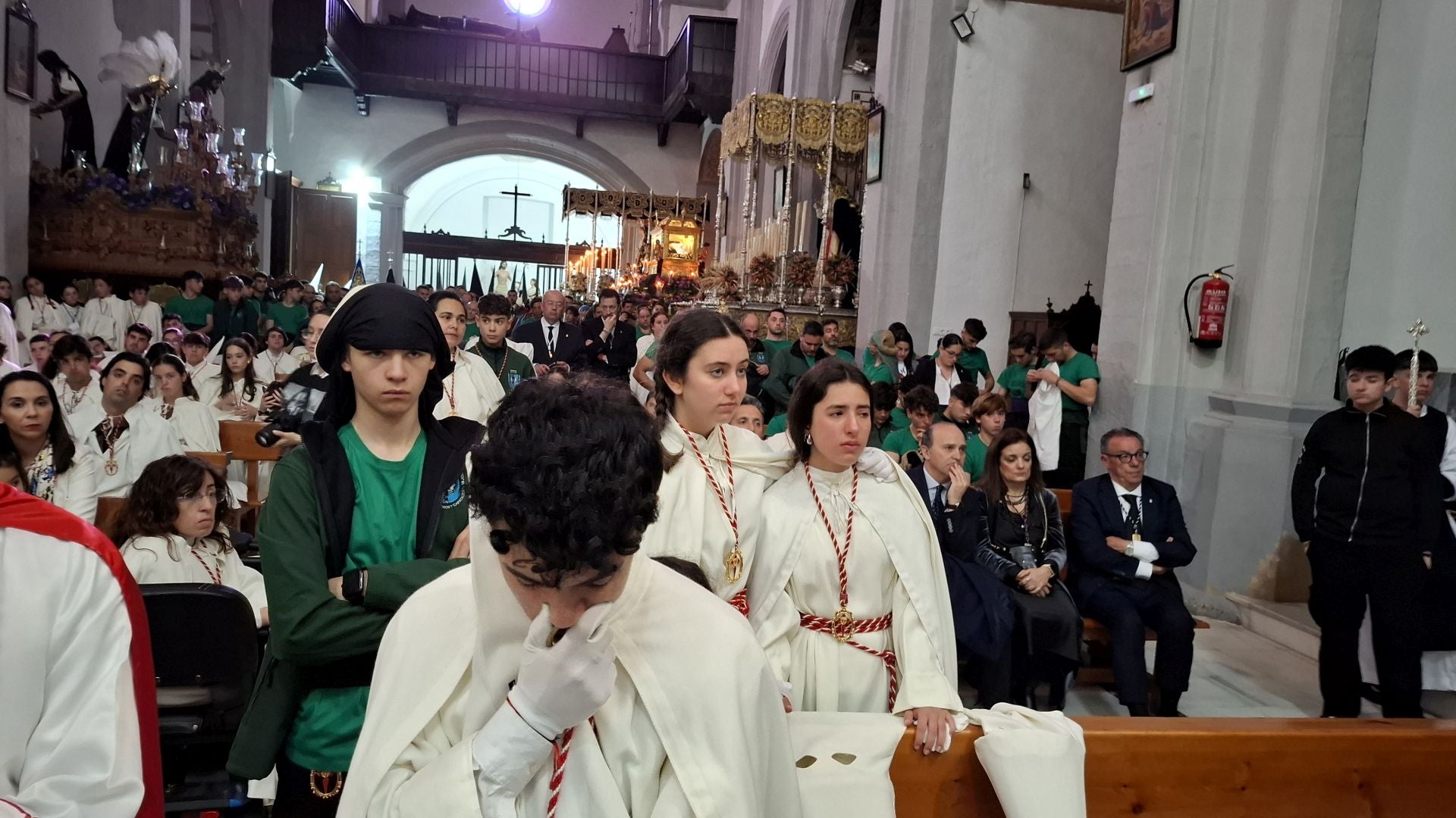 La suspensión del Santo Entierro de Badajoz, en imágenes