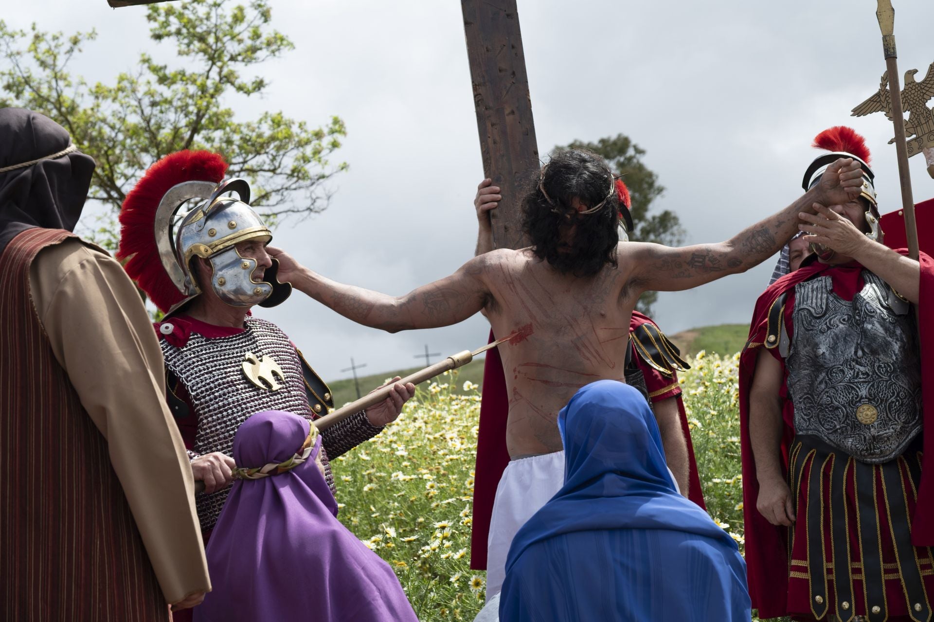 El viacrucis del Cerro de Reyes, en imágenes