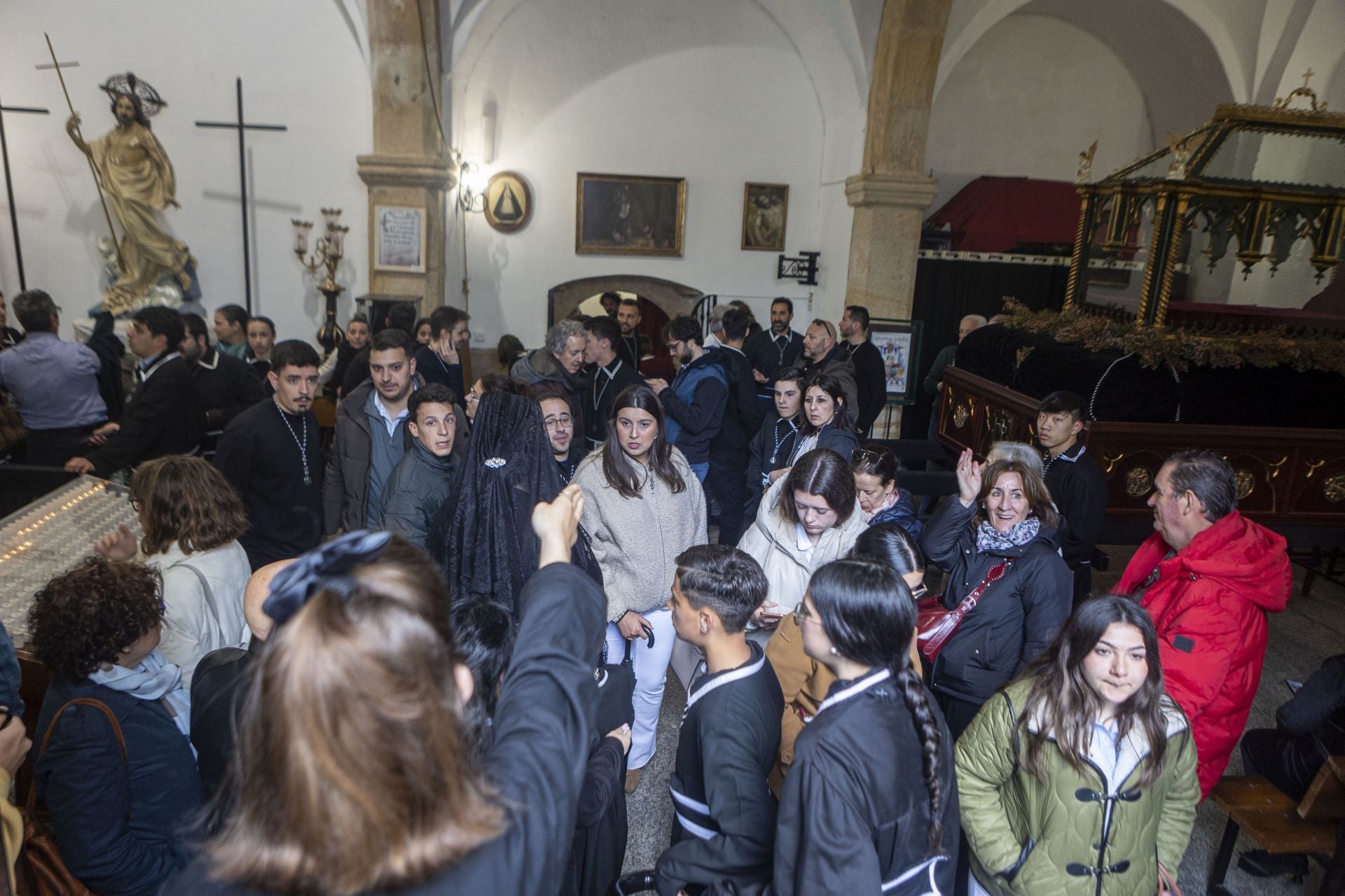 La suspensión del Santo Entierro de Cáceres, en imágenes