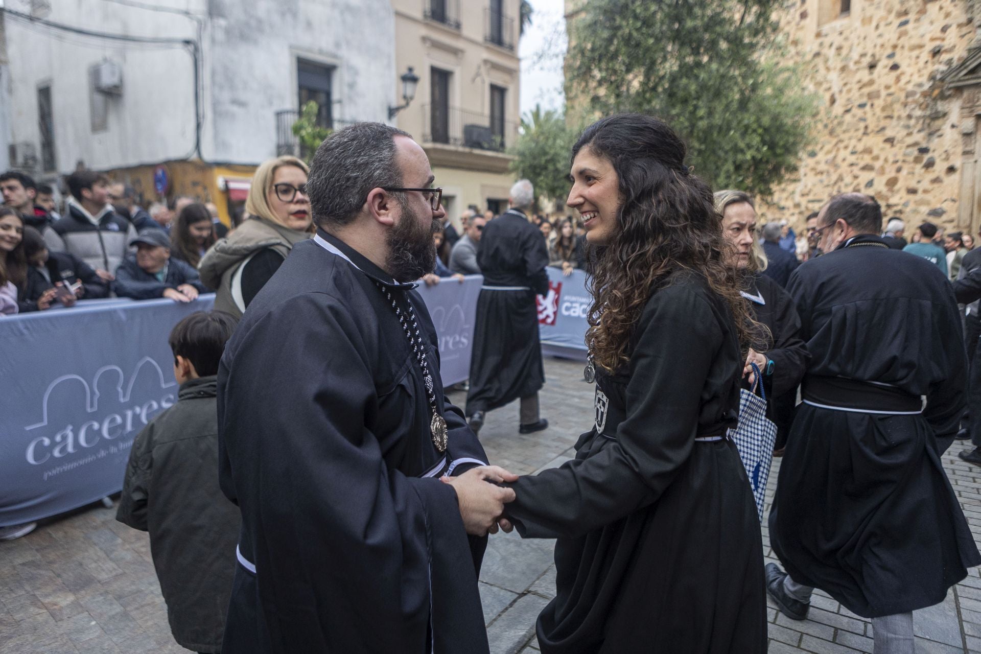La suspensión del Santo Entierro de Cáceres, en imágenes