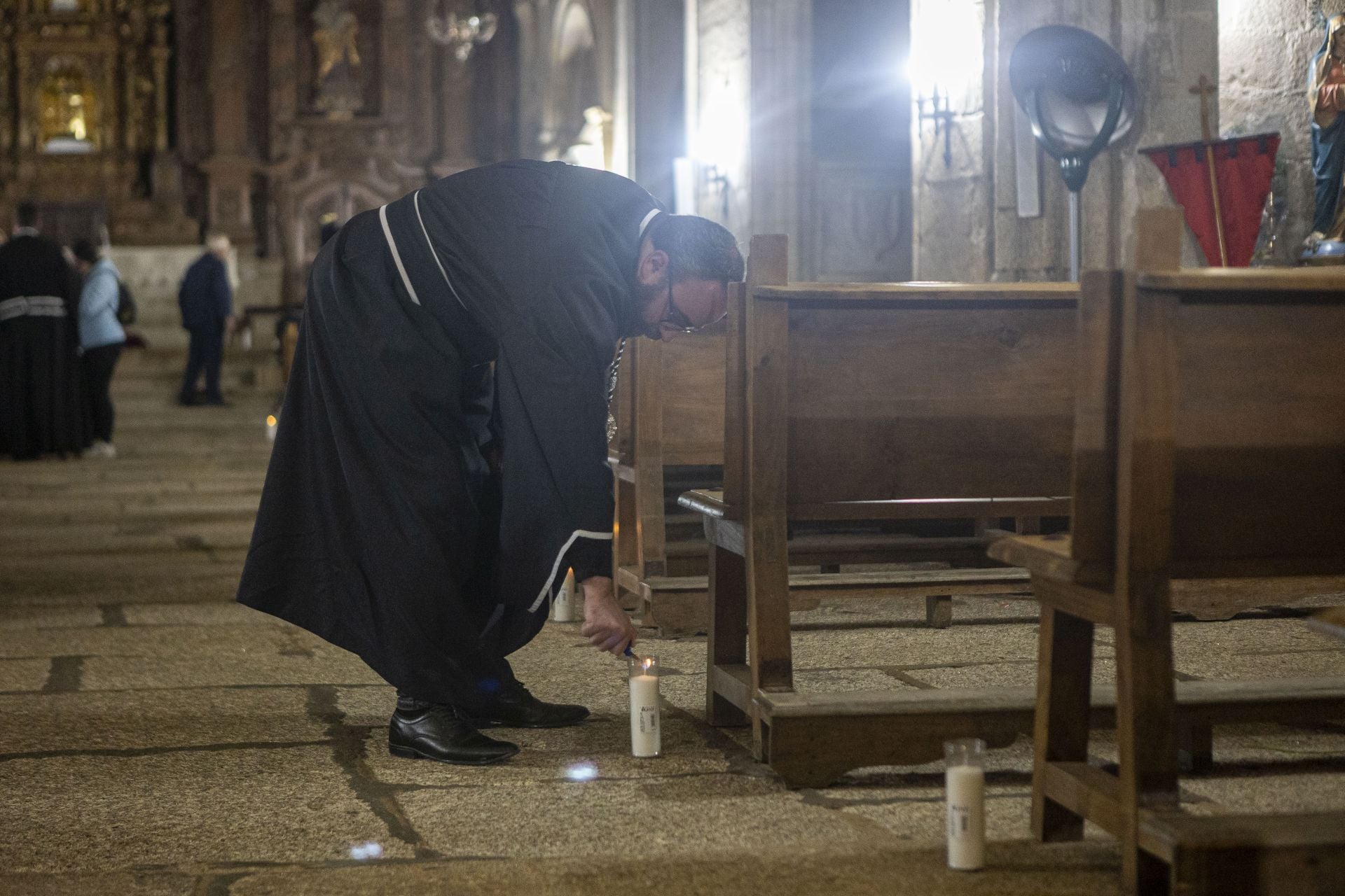 La suspensión del Santo Entierro de Cáceres, en imágenes