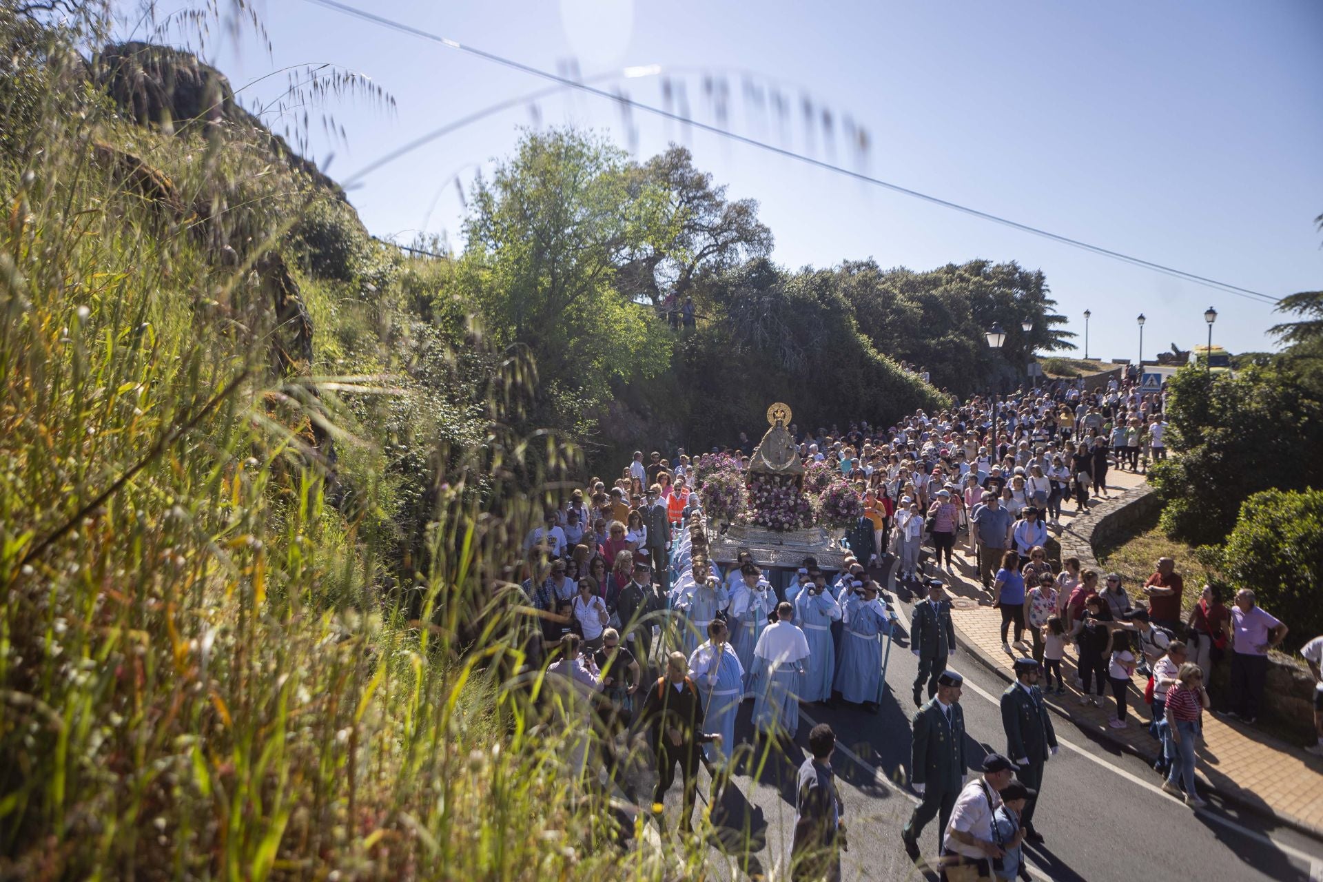 La bajada de la Virgen de la Montaña a la ciudad, en imágenes