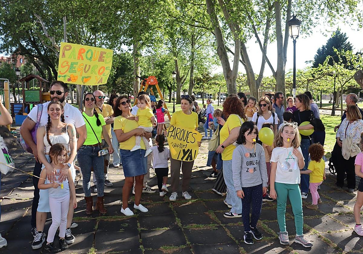 Un momento de la protesta del pasado viernes en la Coronación.