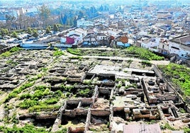 Vista de la zona del Campillo en el Casco Antiguo de Badajoz.