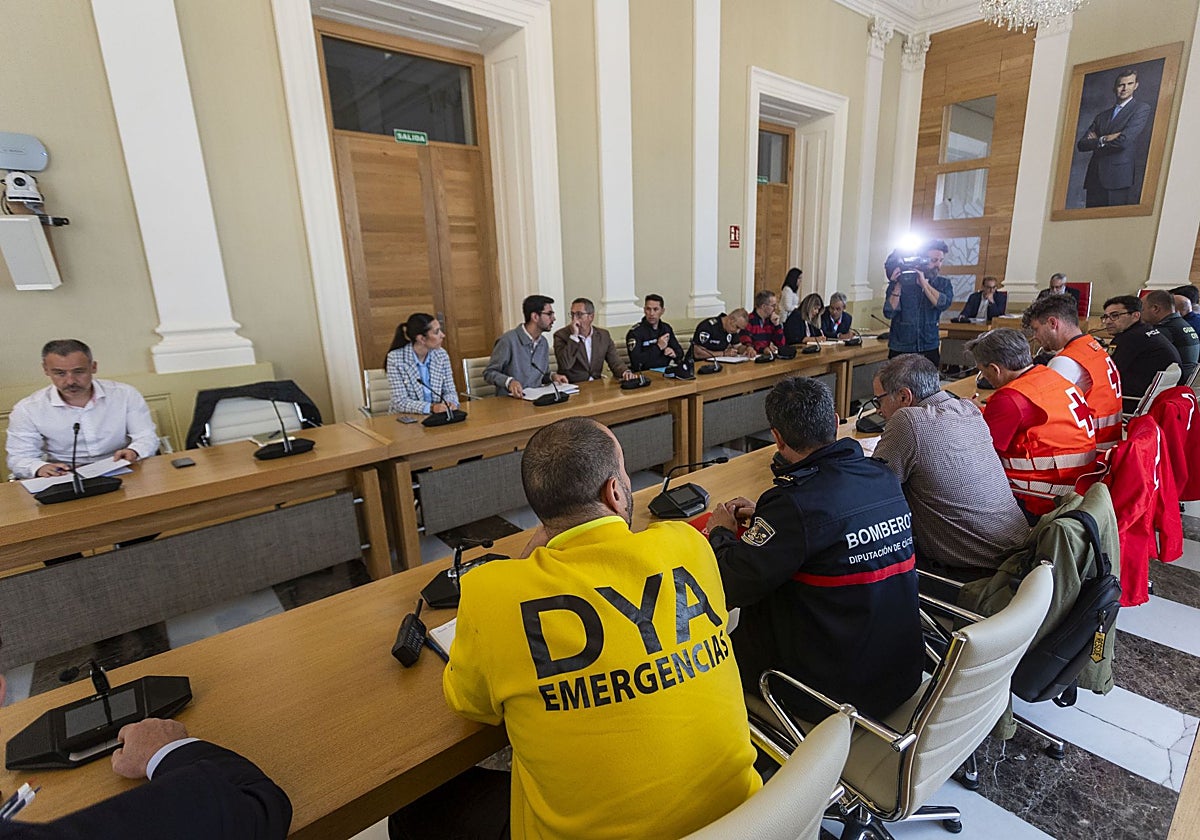 Reunión del Plan de Emergencia Municipal de Cáceres.