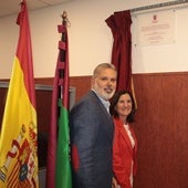 Fernando Pizarro y Álvaro Astasio, con Cristina Galapero, jefa del servicio de Recursos Humanos.