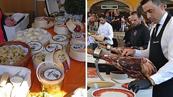 Queso y jamón para saborear Extremadura de norte a sur en mayo