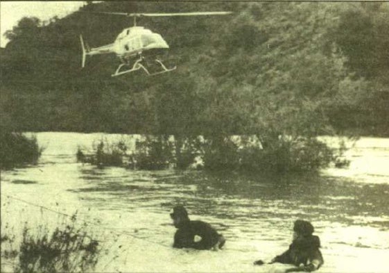 La búsqueda de los desaparecidos en el río Matachel.