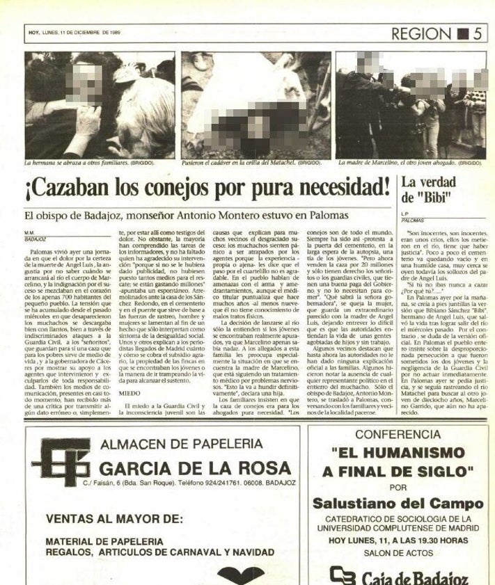 Imagen secundaria 2 - La tragedia de Palomas que no cambió nada
