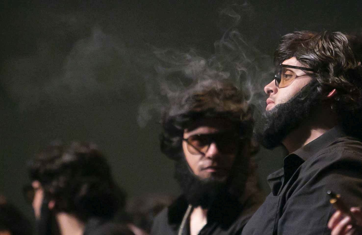 Las mejores imágenes de la actuación en Mérida de &#039;Los Calaíta&#039;, ganadores del Carnaval de Cádiz 2025