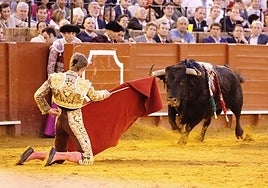 Gran faena del torero extremeño Miguel Ángel Perera en Sevilla