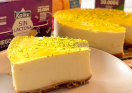 Tarta de limón y galletas
