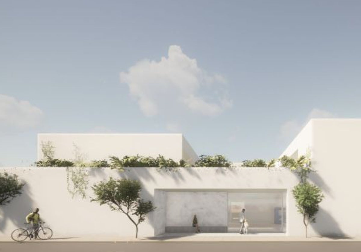 Así será el centro cívico de Santa Lucía, en Cáceres, que ha salido a licitación por 1,6 millones