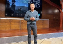 Agustín Melchor en la presentación, hace unos días.
