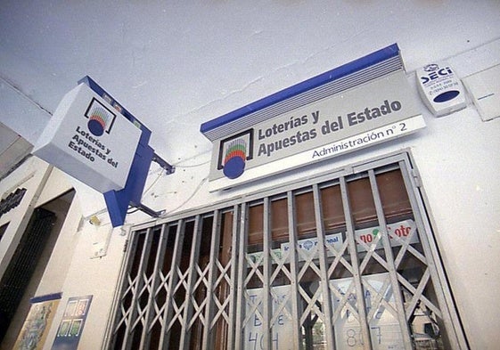 Administración de Loterías de Mérida en la que se ha validado el boleto premiado.