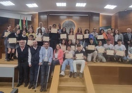 Estudiantes galardonados en esta edición de los Premios Investigar en Ciencias.