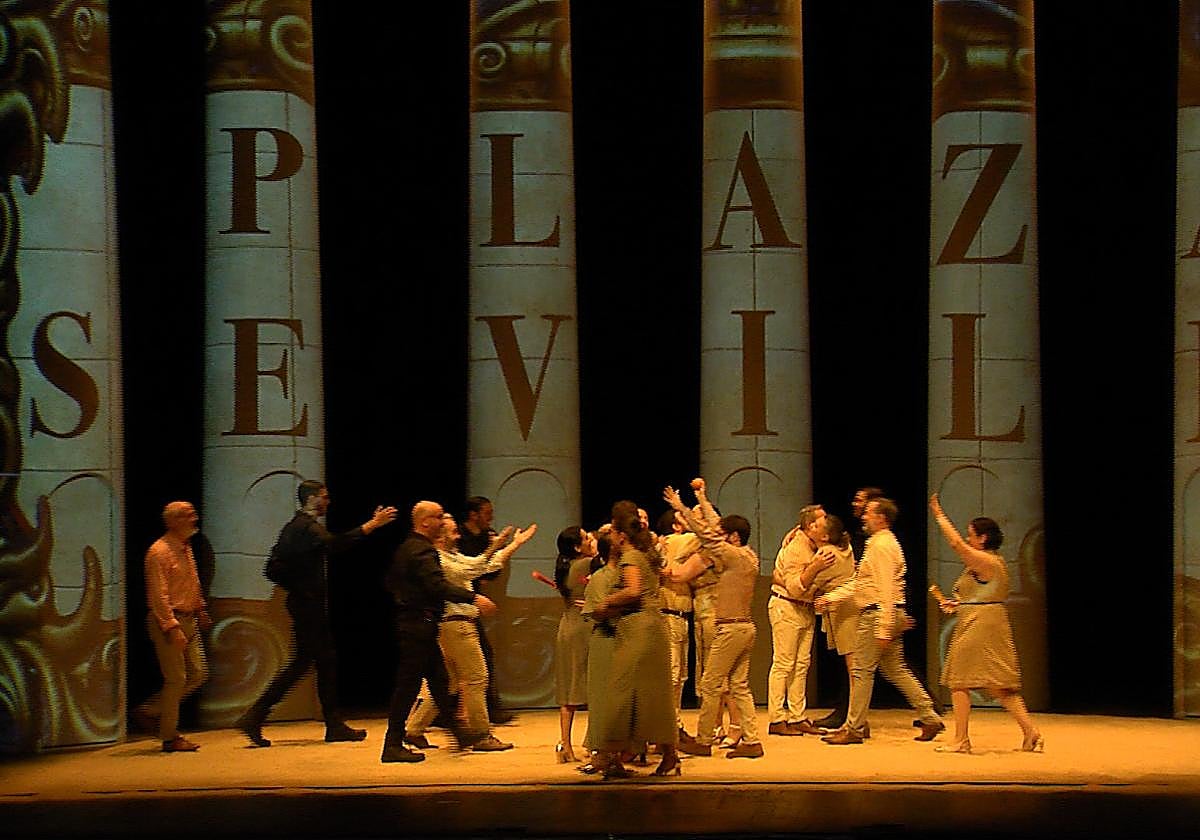 Representación de 'Carmen', un espectáculo de Ópera Joven.