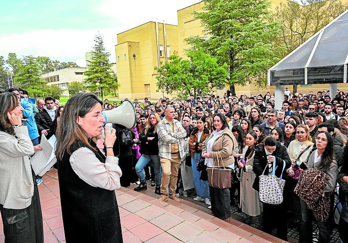 Examen MIR celebrado el pasado enero en Badajoz.