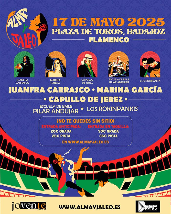 Cartel del Festival Alma y Jaleo que ha sido cancelado.