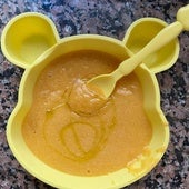 Puré de calabaza y pollo para bebés a partir de seis meses