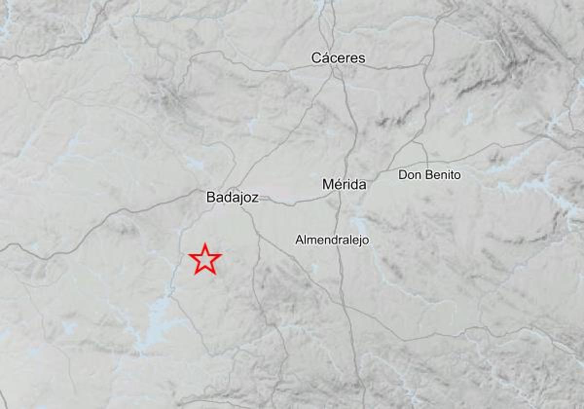 Registrado un temblor en Extremadura durante la pasada madrugada