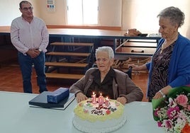 Tía Isabelina cuando tenía 105 años