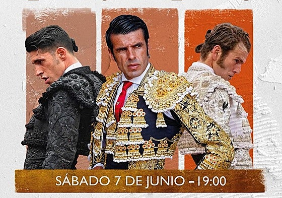Talavante, Emilio de Justo y El Payo, cartel para el 7 junio en Villafranca de los Barros