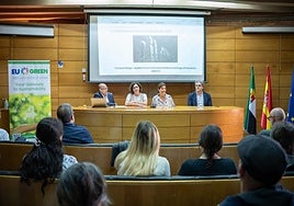 Recepción de los alumnos de diseño en el Museo Nacional de Arte Romano.