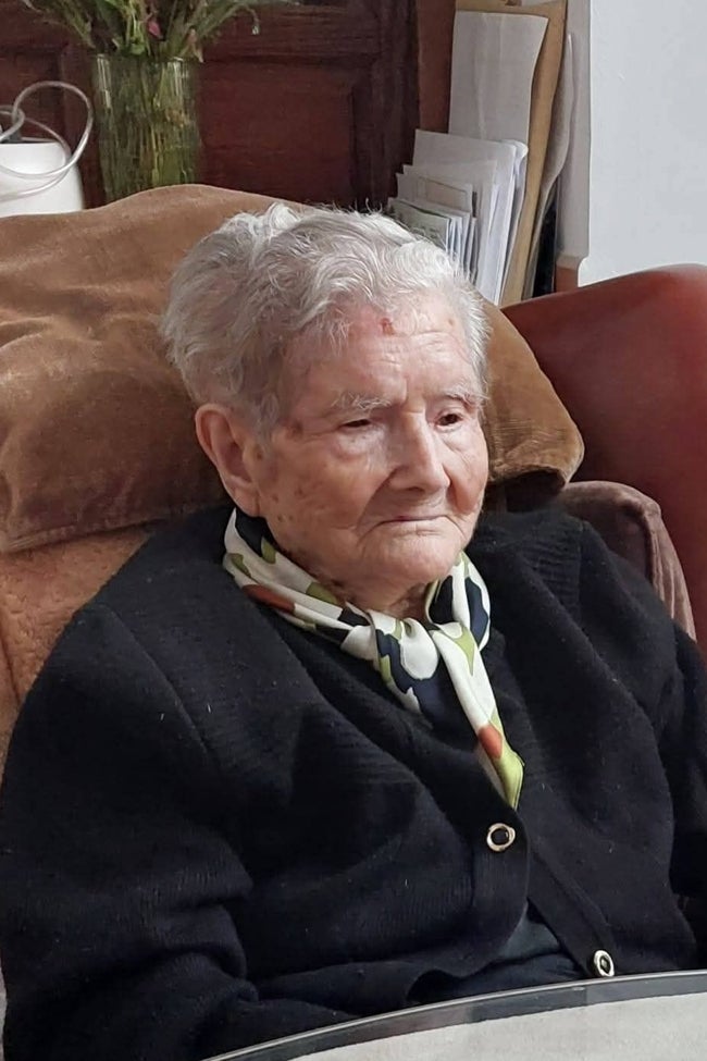 Felisa Cabello, fallecida ayer, y que el 10 de mayo cumplió 108 años.