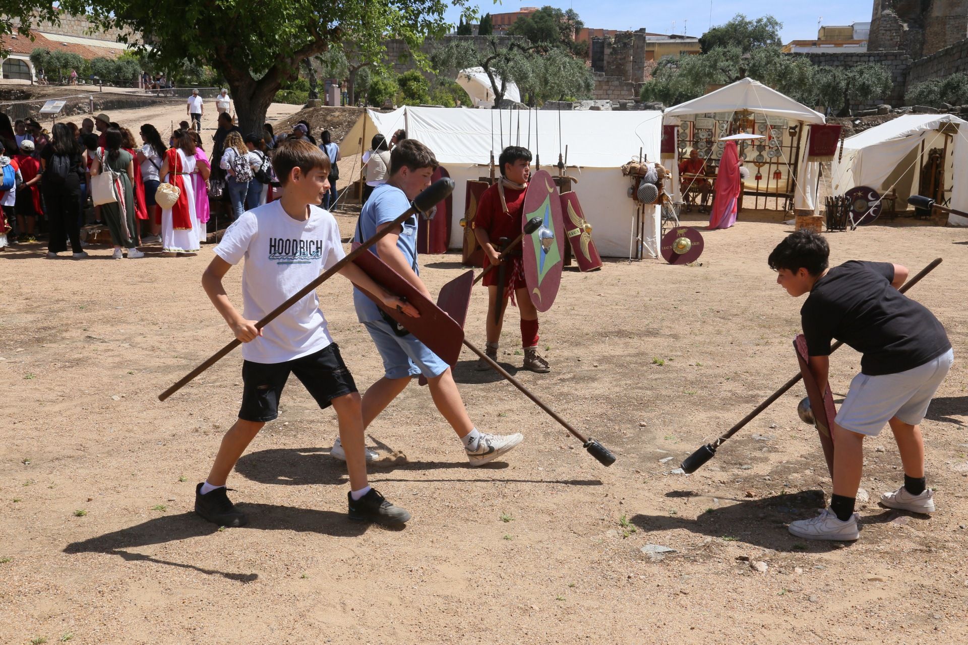 Fotos | Entrenamiento de gladiadores en Emerita Lvdica
