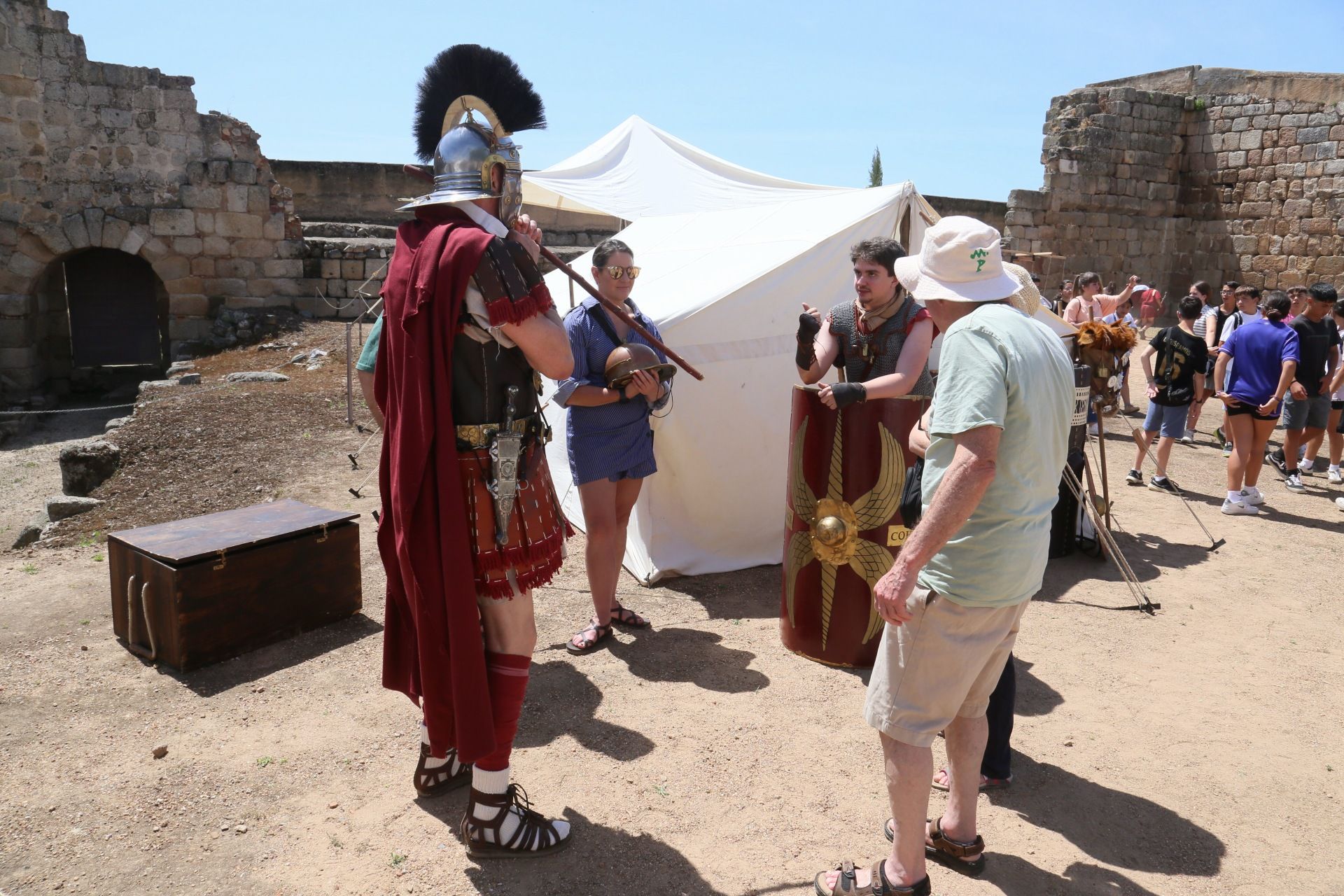 Fotos | Entrenamiento de gladiadores en Emerita Lvdica