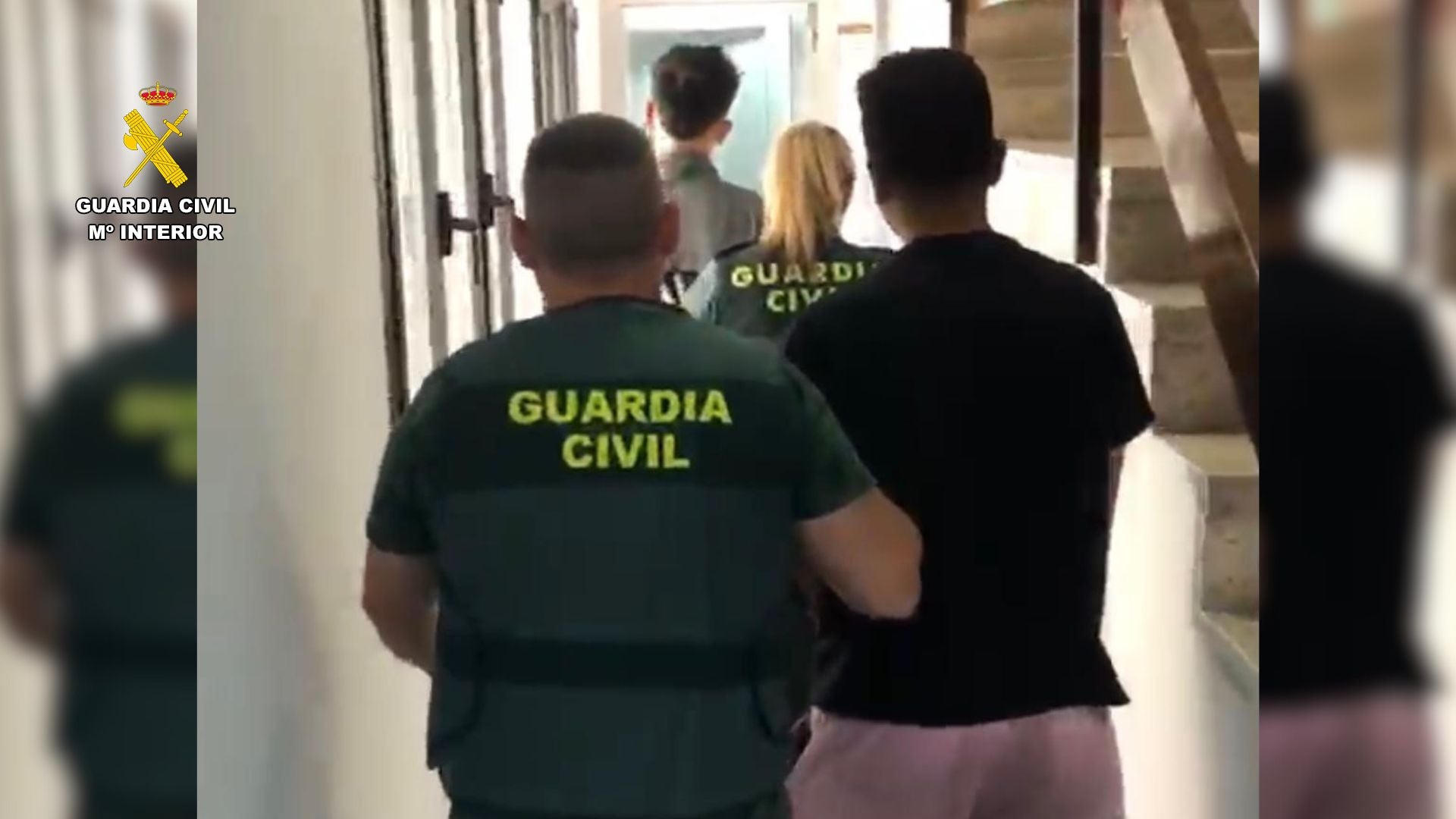Instantánea tomada durante la detención.