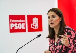 Isabel Gil Rosiña, portavoz del PSOE de Extremadura.