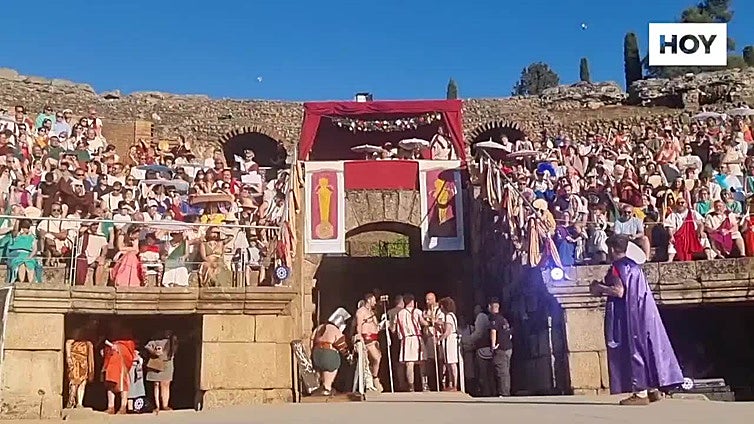 Lucha de gladiadores en Emerita Lvdica 2025
