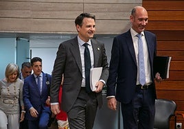 Abel Bautista y Sánchez Juliá en la Asamblea.