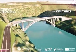 Recreación informática de cómo será el viaducto.