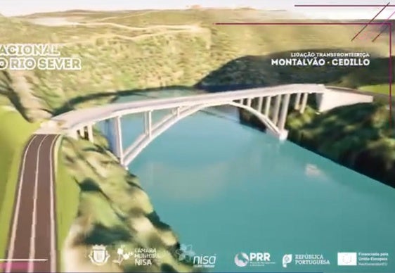 Recreación informática de cómo será el viaducto.