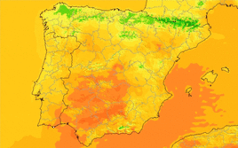 Evolución de las temperaturas según el modelo ECMWF