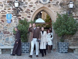 Don Felipe y Doña Letizia, entones Príncipes de Asturias, visitaron Guadalupe en 2004.